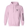 thumbnail image 1 of Air Force "Veteran" Black Sleeve Print Adult Hooded Sweatshirt, 1 of 3