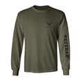 thumbnail image 1 of Air Force "Veteran" Black Sleeve Print Adult Long Sleeve T-shirt, 1 of 3