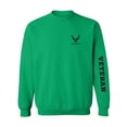 thumbnail image 1 of Air Force "Veteran" Black Sleeve Print Crewneck Sweatshirt, 1 of 3