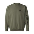 thumbnail image 1 of Air Force "Veteran" Black Sleeve Print Crewneck Sweatshirt, 1 of 3