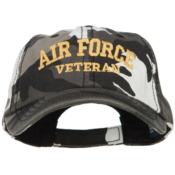 Air Force Veteran Letters Embroidered Camo Cap - City OSFM