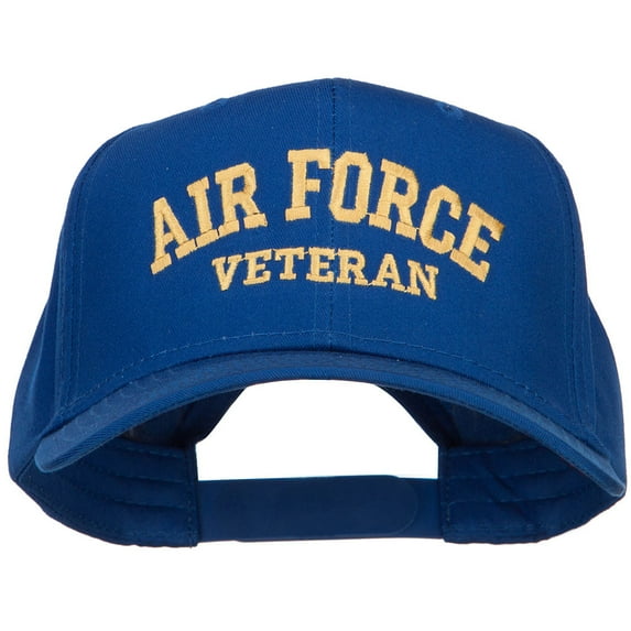 Air Force Veteran Letters Embroidered Cotton Cap - Royal OSFM