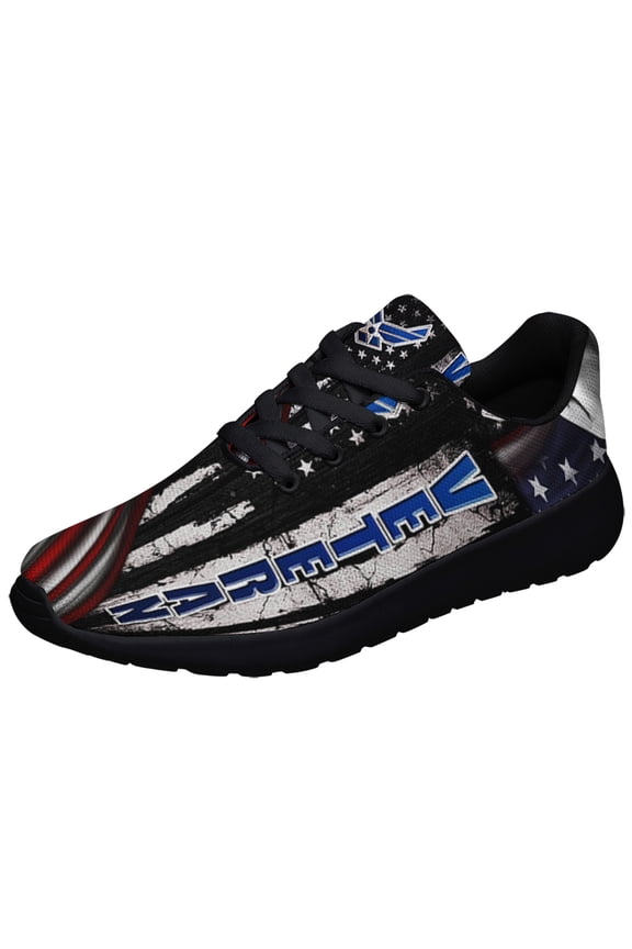 Air Force Veteran Shoes Sneakers for Women Men Black Size 10