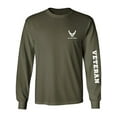 thumbnail image 1 of Air Force "Veteran" White Sleeve Print Adult Long Sleeve T-shirt, 1 of 3