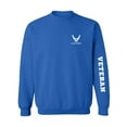 thumbnail image 1 of Air Force "Veteran" White Sleeve Print Crewneck Sweatshirt, 1 of 3