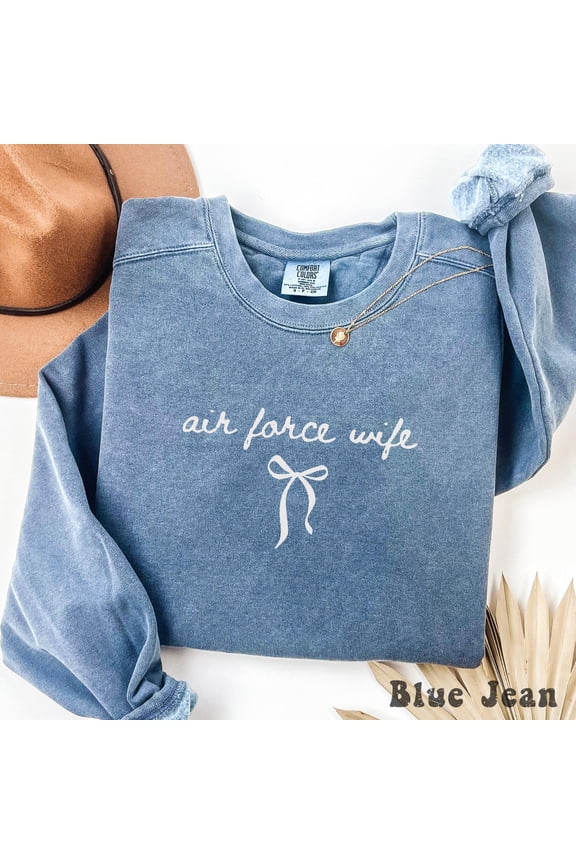 Air Force Wife Coquette TShirt Military Graduation Gift Air Force Mom Shirt Patriotic Tee