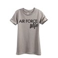 thumbnail image 1 of Air Force Wife Women's Fashion Relaxed T-Shirt Tee Heather Tan Medium, 1 of 4