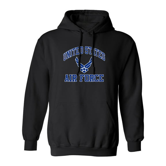 Air Force Wings Blue/White Adult Hooded Sweatshirt