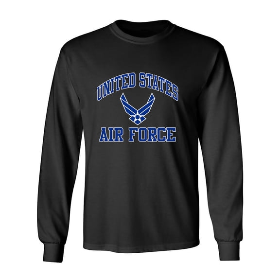 Air Force Wings Blue/White Adult Long Sleeve T-shirt
