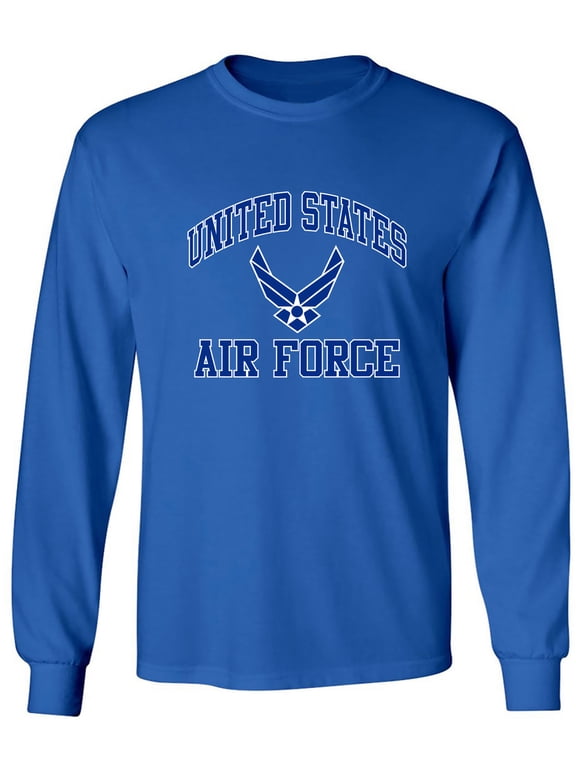 Air Force Wings Blue/White Adult Long Sleeve T-shirt