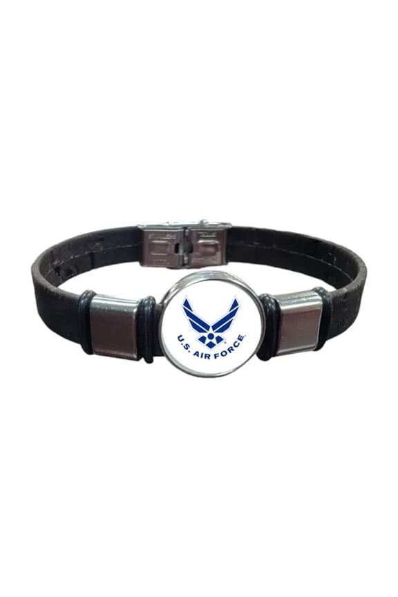 Air Force Wings Cork Bracelet - Officially Licensed Military Merchandise