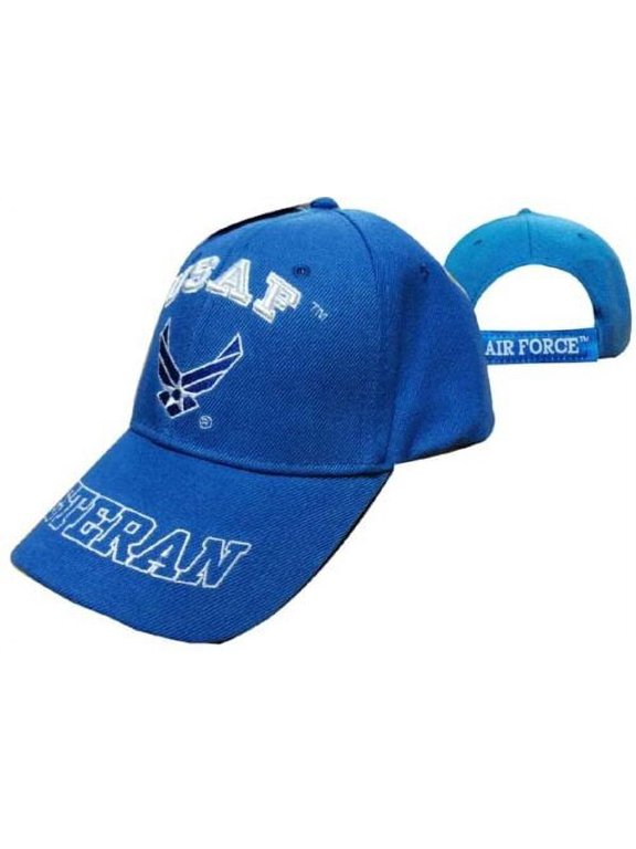 Air Force Wings Veteran Cap Hat Blue (Licensed)