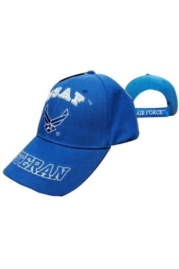 Air Force Wings Veteran Cap Hat Blue (Licensed)