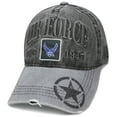 thumbnail image 1 of Air Force Zero Dark Retro Unstructured Washed Soft Cotton Baseball Cap, 1 of 4