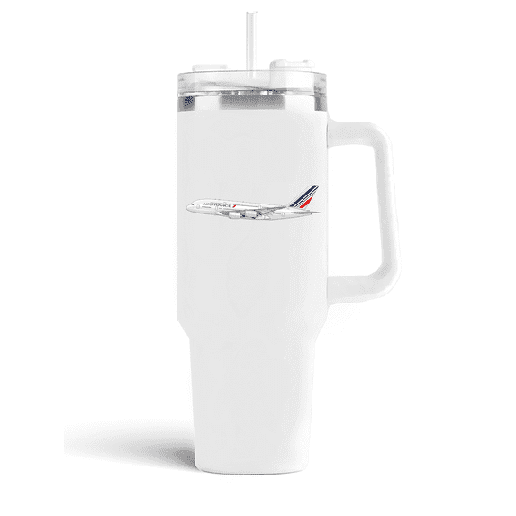 Air France Airbus A380 40 oz White Ceramic Mug | Tumbler