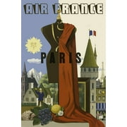Air France Poster Print - Travel Posters Vintage (18 x 24)