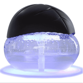 Air Freshener(Black) - for Home, Bedroom, Office and Warehouse - Essential Oil Aroma Diffuser with LED Color Night Light and Soothing Water Flow Sound - for Pets and Smokers.