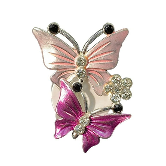 Air Freshener Butterfly Car-Styling Car Perfume Natural Smell Decoration Clip Pink Fangkenuo