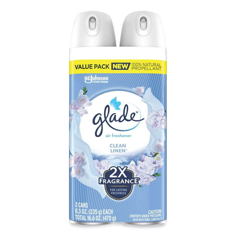 Air Freshener, Clean Linen Scent, 8.3 oz, 2/Pack, 3Packs/Carton Air Freshener, Clean Linen Scent, 8.3 oz, 2/Pack, 3Packs/Carton