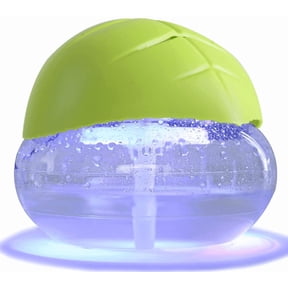 Air Freshener(Green) - for Home, Bedroom, Office and Warehouse - Essential Oil Aroma Diffuser with LED Color Night Light and Soothing Water Flow Sound - for Pets and Smokers.