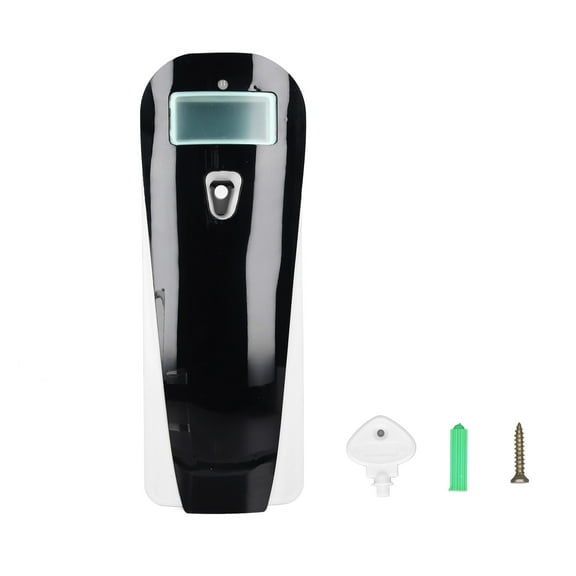 Air Freshener Sprayer, LCD Display Scent Dispenser Automatic Electric Indoor Black Wall Mounted With Timer For Toilet For Hotel
