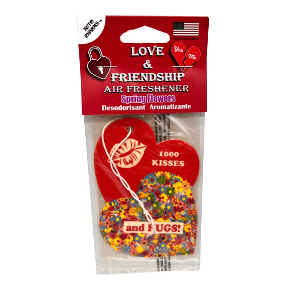 Air Freshener Spring Flower Scent, Elevate Your Commute with Exotic Fragrance, Luxurious Style, Compact Design for a Fresh, Vibrant Drive Every Day, Hang It Up, Feel the Floral Vibe, Red