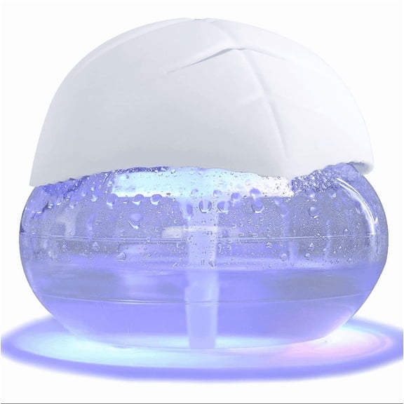 Air Freshener(White) - for Home, Bedroom, Office and Warehouse - Essential Oil Aroma Diffuser with LED Color Night Light and Soothing Water Flow Sound - for Pets and Smokers.