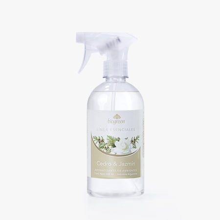 Air Freshener for Home, Car, and Office. Odor eliminator. Deodorizer For Bedding Pillows Sheets. Cedar & Jasmine scent. 500ml (16.9 Oz)