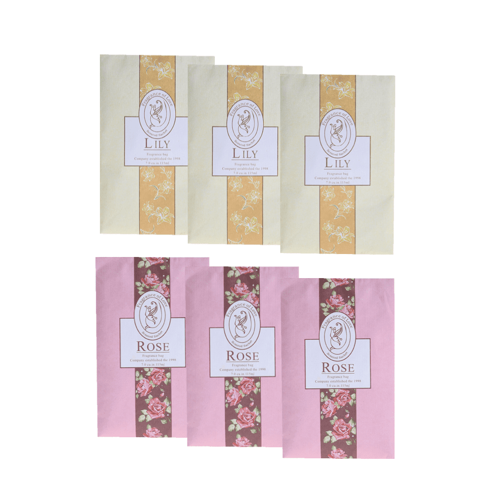 Closet Air Freshener, Flower Scented Sachets Bags for Drawer and Closet, Fresh Scents Freshener