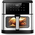 thumbnail image 1 of Air Fryer 10.2 QT Oilless 1700W Large Capacity Oven Air Fryers  Cooker with 10 Preset, Large AirFryer for Families Visual Cooking Window, Non- Basket, Included Recipe, 1 of 7