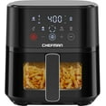 thumbnail image 1 of Air Fryer – 4 QT Compact Airfryer for Quick & Easy Meals, Features Hi-Fry Technology for Extra Crisp, Easy-View Window, Touch Controls with 4 Presets, Nonstick & Dishwasher Safe Basket - Black, 1 of 8