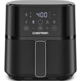 thumbnail image 1 of Air Fryer – 4 QT Compact Airfryer for Quick & Easy Meals in Minutes, Features Hi-Fry Technology for Extra Crisp, Touchscreen Controls with 4 Presets, Nonstick & Dishwasher Safe Basket - Black, 1 of 7