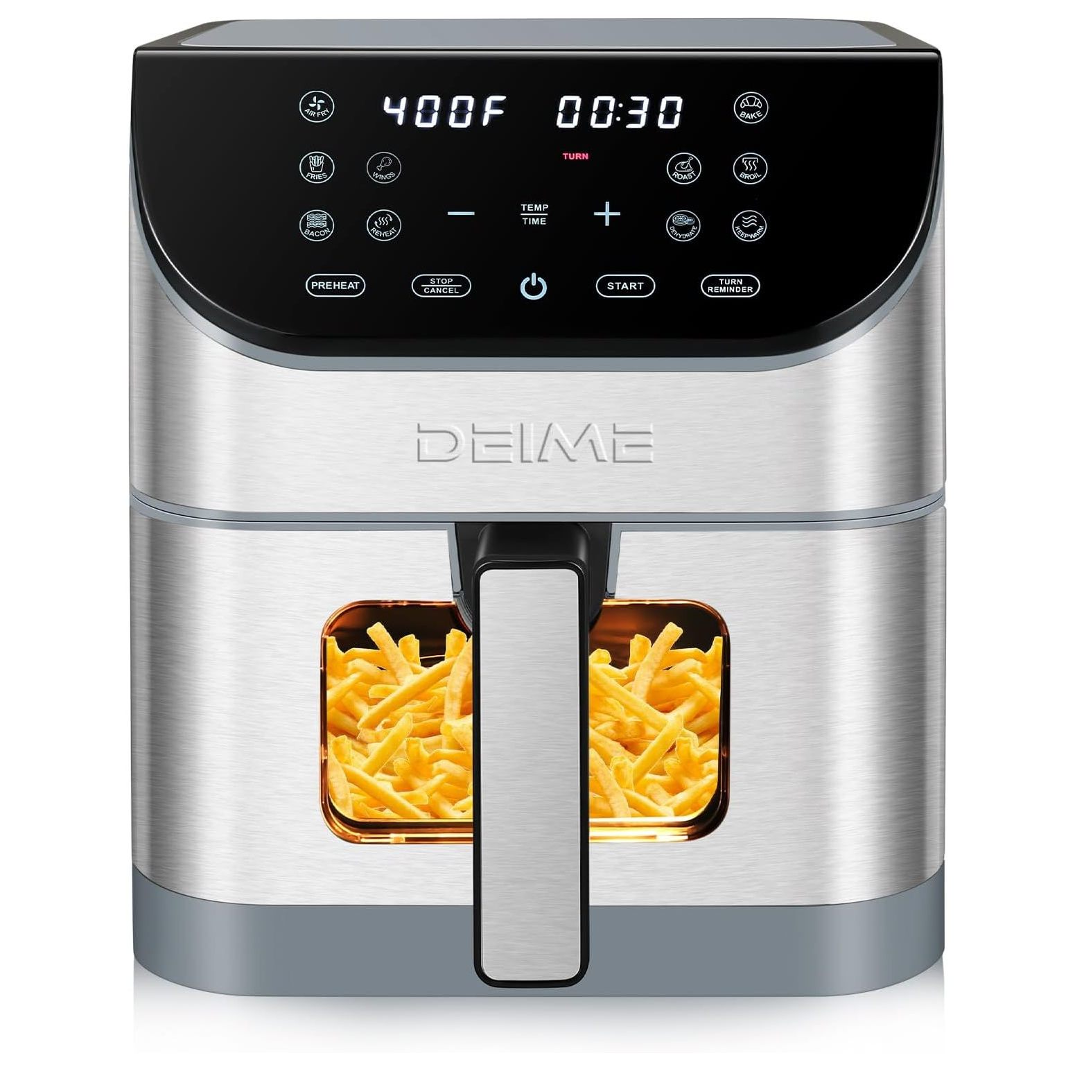 Air Fryer 6.2 QT Large Capacity Oilless Hot Air Fryers Oven 1500W