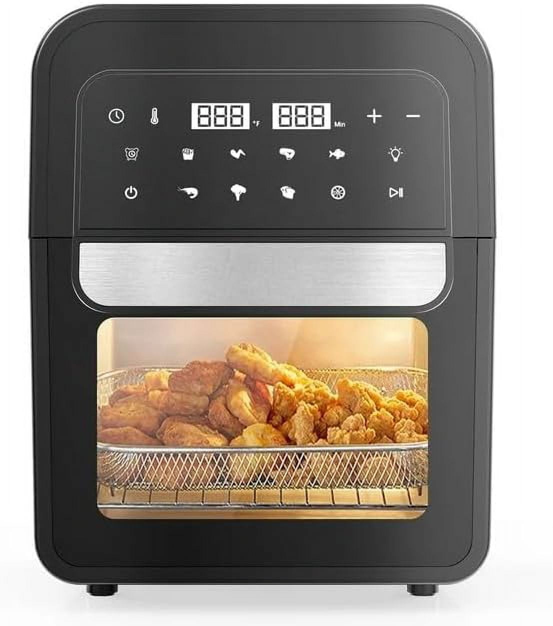 Air Fryer, 8-in-1 Air Fryer Oven, 6.5 Quart Air Fryer, Extra Crispy, Fast Heat-up, 1400 W Electric Hot Airfryer Oven with Digital Touch Screen