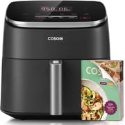 9-in-1 TurboBlaze Air Fryer 6 Qt, Premium Ceramic Coating, 90 450 F, Precise Heating for Even Results, Air Fry, Roast, Bake, Broil, Dry, Frozen, Proof, Reheat, Keep Warm, 120V