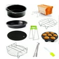 thumbnail image 1 of Air Fryer Accessories - 7 Inch Set of 10 Pcs Compatible for 3.2 - 6.8QT Accessories for Air Fryer with Cake Pan, Pizza Pan, Air Fryer Liner (Set of 10), 1 of 7