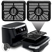 GCQ Air Fryer Tray for Ninja Foodi 11 Quart 7-in-1 MegaZone XL FlexBasket Air Fryer, 2 Packs Replacement Air Fryer Grill Pan Grill Plate Accessories