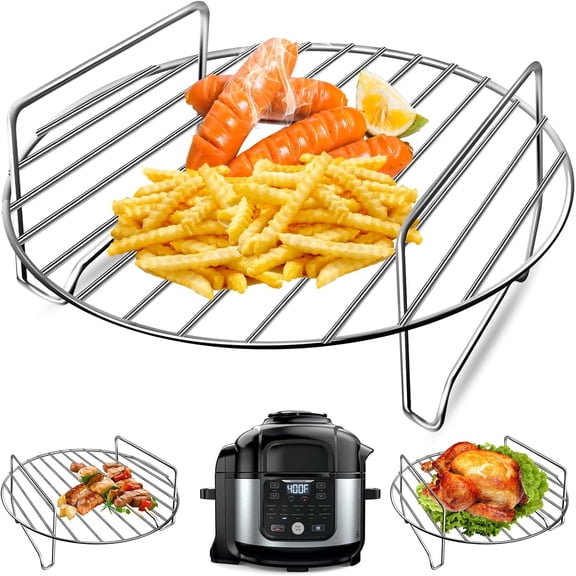 Air Fryer Accessories for Ninja Foodi 6.5QT FD302 Air Fryer Pressure Cooker, 9.2'' Round Air Fryer Replacement Parts for Ninja Foodi 5QT FD101 6.5QT OS301 Instant Pot Pro Duo 8 QT Air Fryer