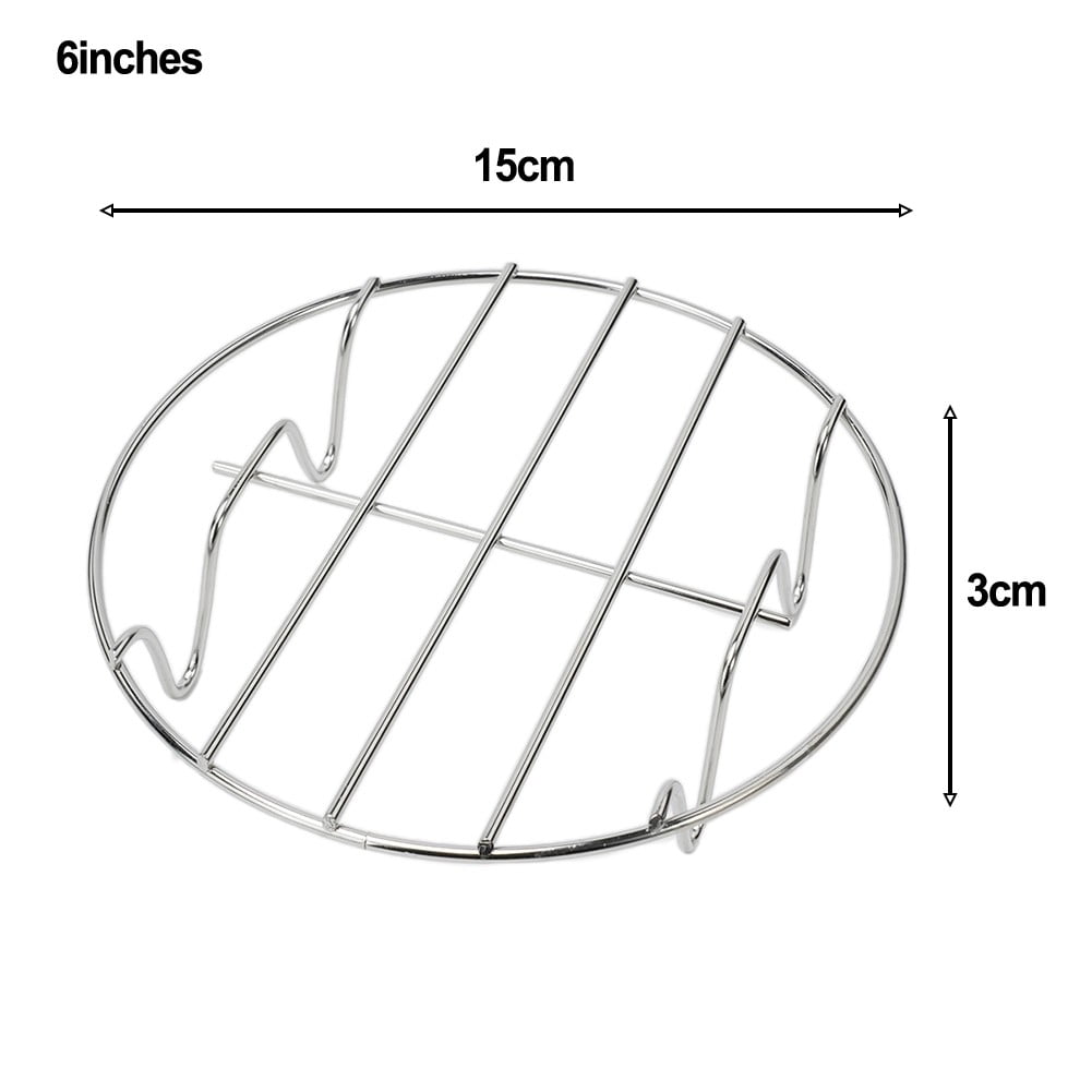 Layered Grill Rack Air Fryer Accessory Single-layer Grill Rack Grid Bakings Tray Racks 6 ...