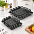 Air Fryer Basket 2 Set Large&medium Oven And Tray - Walmart.com