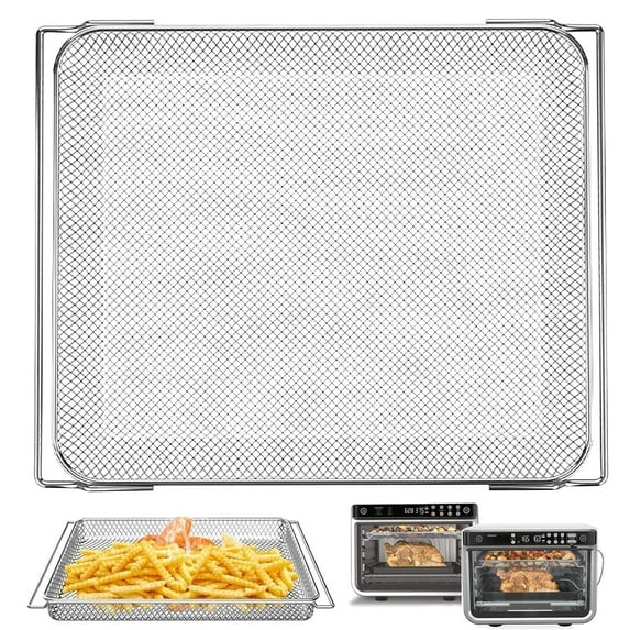 Air Fryer Basket for Ninja Foodi DT251 10-in-1 Smart XL Air Fryer Oven, 14.4*11.4'' Stainless Steel Wire Rack Accessories Tray Compatible with Ninja DT201,DT200 Convection Oven, Dishwasher Safe