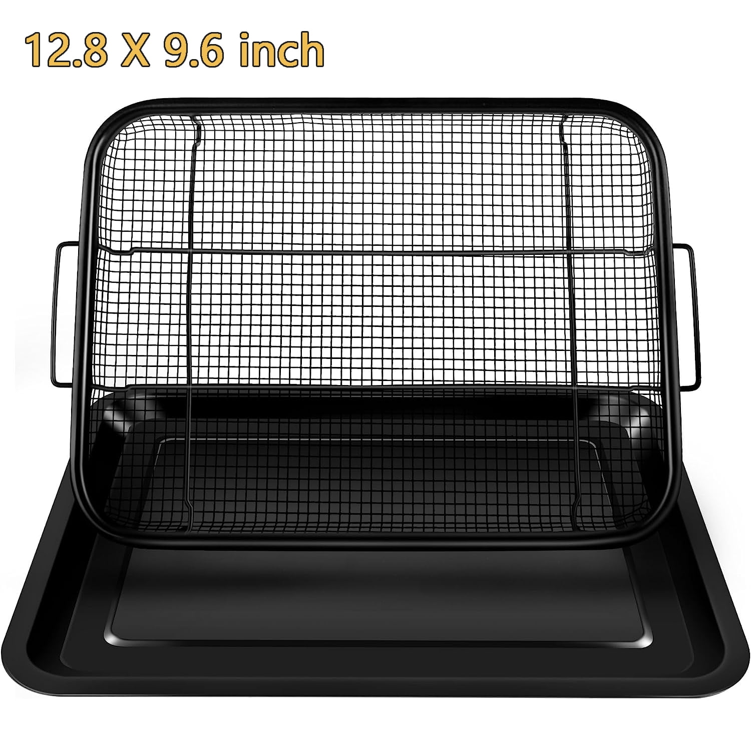 Air Fryer Basket for Oven, Air Fry Crisper Tray with Baking Pan