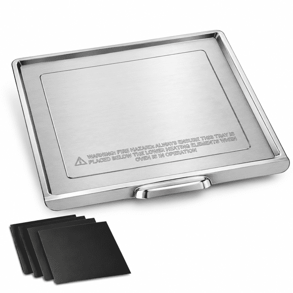 Air Fryer Crumb Tray For Foodi Sp201 Sp301 Sp351 Oven 13"*13"air Drip With 4 Fiberglmats Fry Countertop Toaster Dishwasher Safe