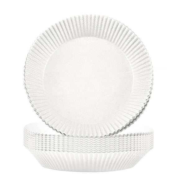 Air Fryer Disposable Paper Liner - 10PCS 7.9In Round Non-Stick Insert Parchment Paper Liners, Oil-proof, Water-proof Cooking Baking Roasting Filter Sheet for Airfryer Basket, Microwave, Oven, Dryer