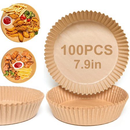 Cartisen Non-stick Oil Proof Water Proof Air Fryer Disposable Paper Liner,100 Pieces