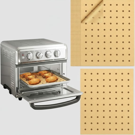 Air Fryer Disposable Parchment Paper Liners: 150pcs Airfryer Liners 9x11 Inch Perforated Rectangular Paper Sheets Basket Liner Accessories For Toaster Oven Xl Air Fryer