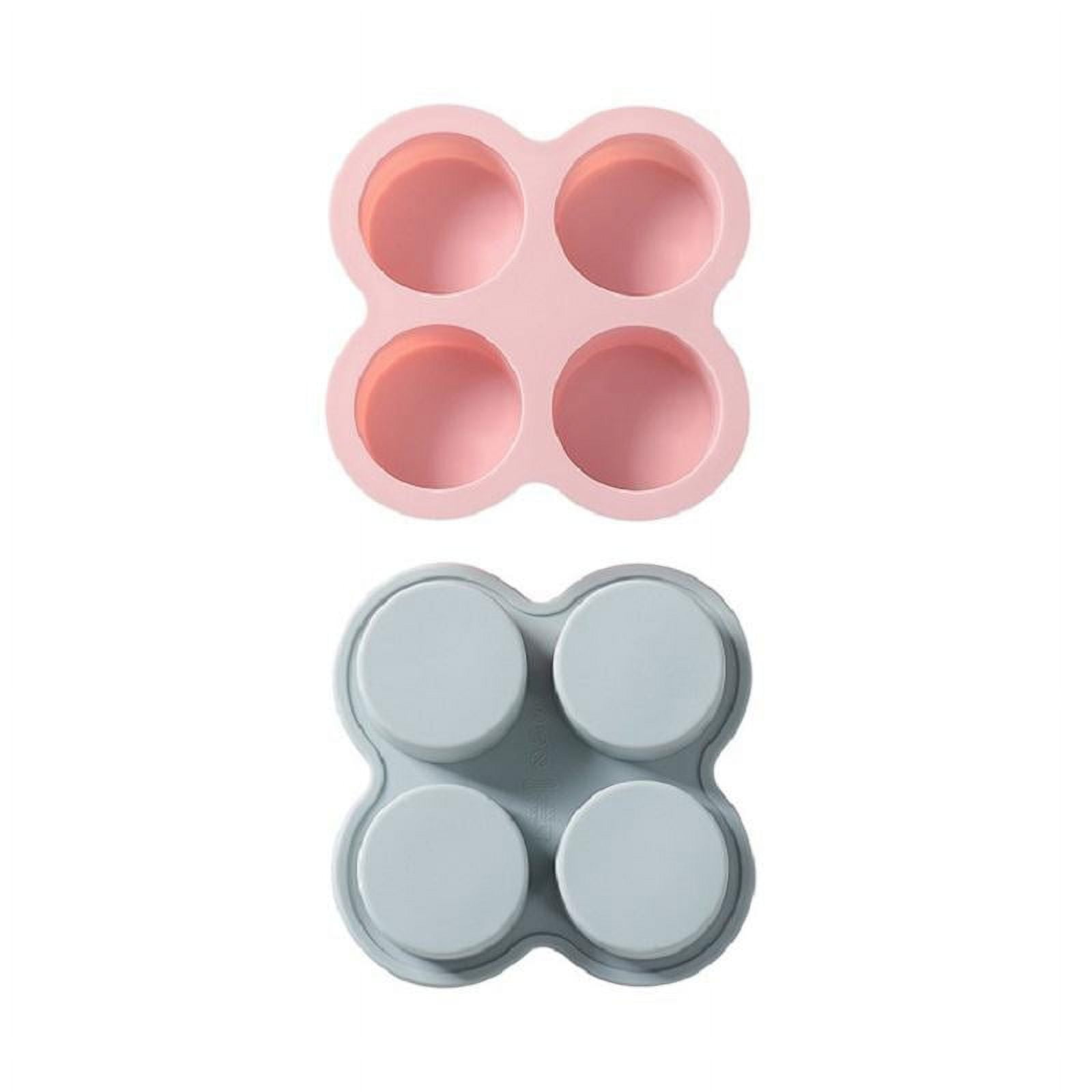 Air Fryer Egg Mold Round Shape Eggs Mold 4 Cavity Non-Stick Silicone