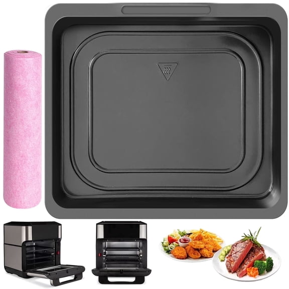 GCQ Air Fryer Cooking Tray for Instant Vortex Plus10 Qt Chefman 12 Qt 5 in 1 Air Fryer Oven, Replacement Parts Grill Pan Crisper Plate Rack Air Fryer