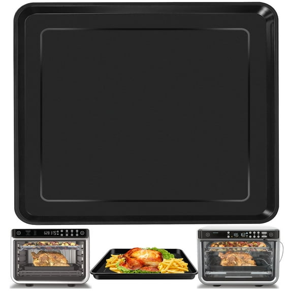 Air Fryer Grill Pan for Ninja Foodi DT251 DT201 DT200 Digital Air Fryer Countertop Oven, 13.6*11.6'' Air Fryer Grill Plate Crisper Plate Rack Accessories Replacement Parts Tray,Dishwasher Safe