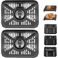 thumbnail image 1 of GCQ Air Fryer Grill Pan for Ninja Foodi DZ401 DZ550 DZ302 10 QT DualZone Air Fryers, Air Fryer Replacement Parts Grill Plate Tray Accessories, 1 of 8